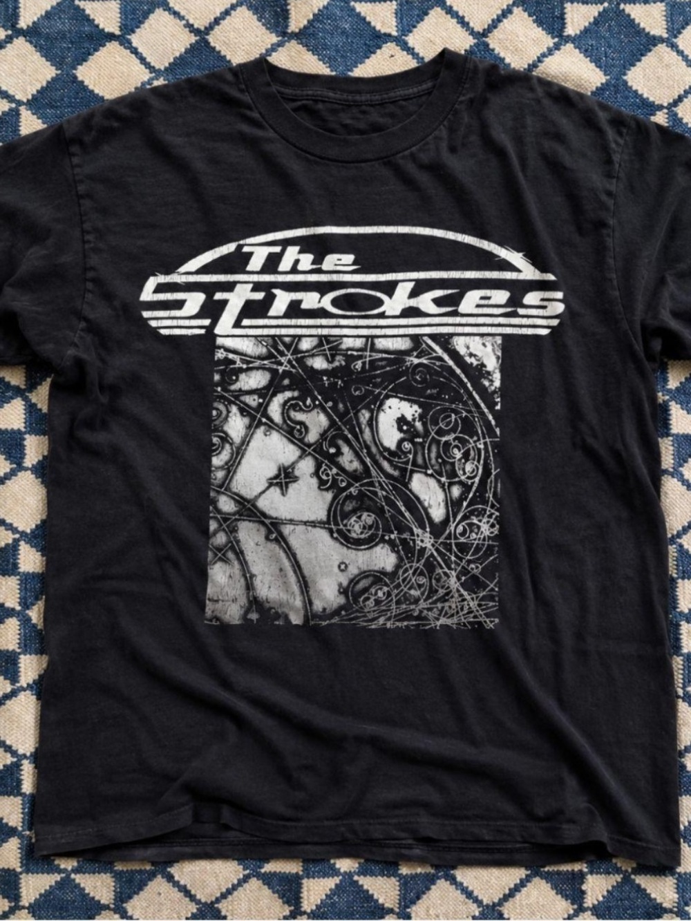 Gildan Black Tee with White 'T' Graphic